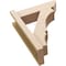 Ekena Millwork 5 1/2-in W x 16-in D x 20-in H Balboa Slat Rough Cedar Woodgrain TimberThane Outlooker, Primed Tan OUTUR055X16X20BOA24RCPR - alternate 4